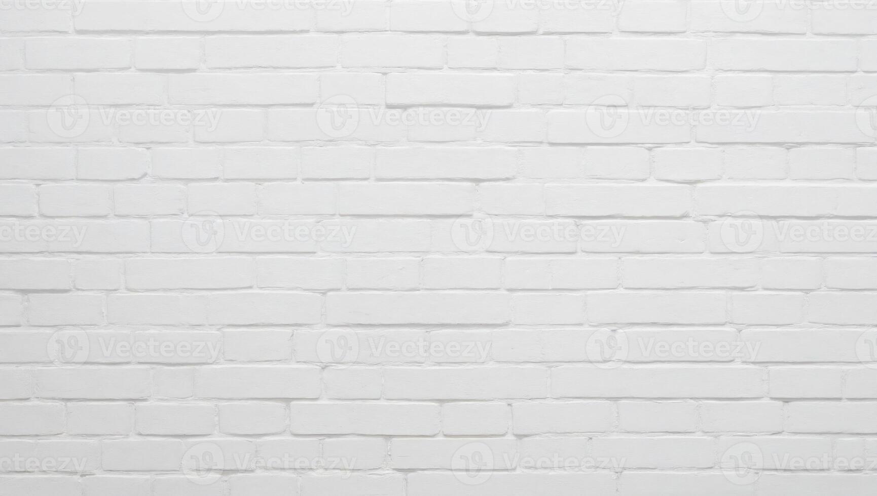 Textured White Brick Wall photo