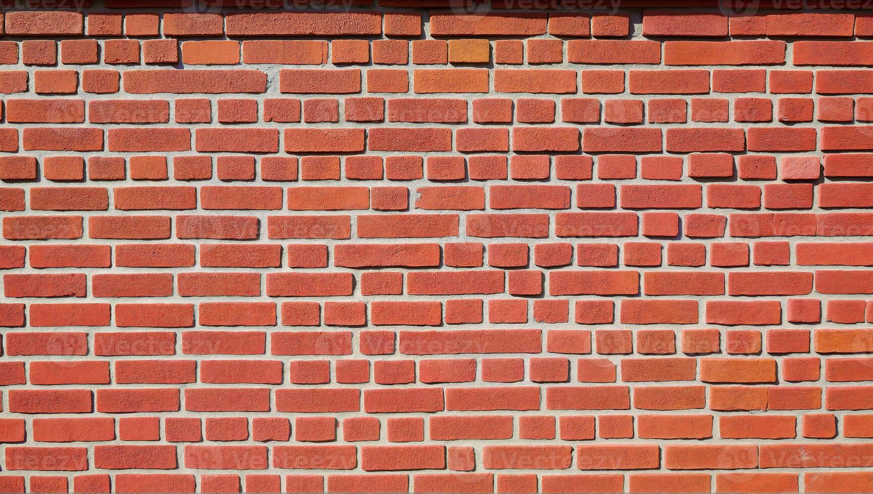 Red Brick Wall with Varied Patterns photo