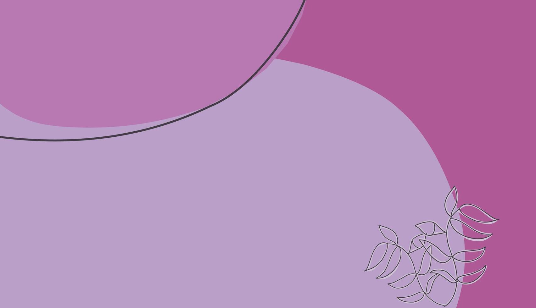 Abstract Pastel Background with Minimalist Line Art Floral Design vector