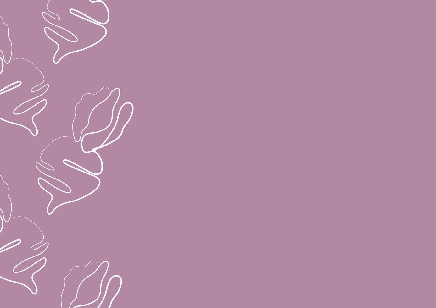 poster with a simple icon of a red beet with a tail in line art style on a purple background, for various food designs vector