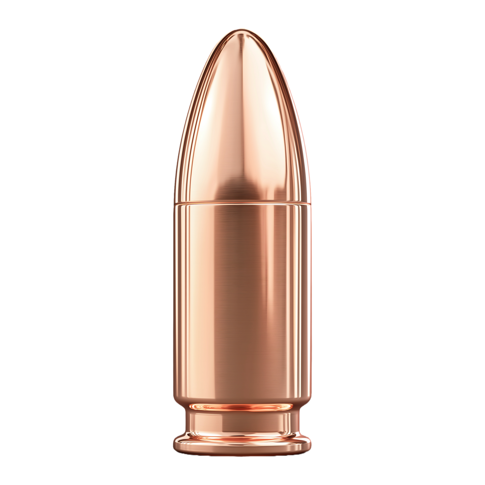 Shiny Copper Bullet Clipart for Military, Game, or Tactical Designs png