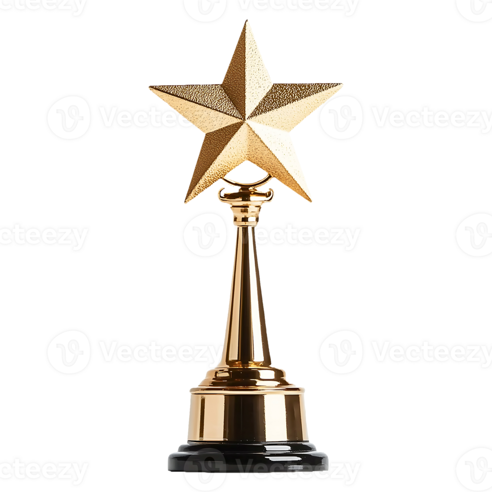 Classic Star Trophy with Bold Stem png