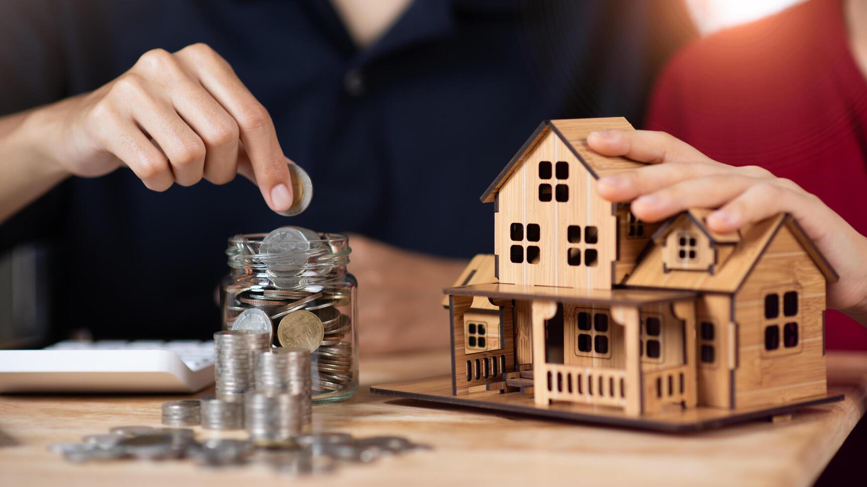 Buying or mortgaging a home ,Investment loan approval,Finding location to invest in real estate,concept of saving money for investment in building houses and residences ,appraisal of property value photo