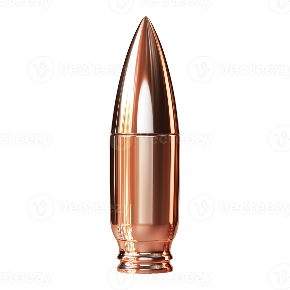 Realistic Pointed Bullet Icon for Action Games or Weapon Graphics png