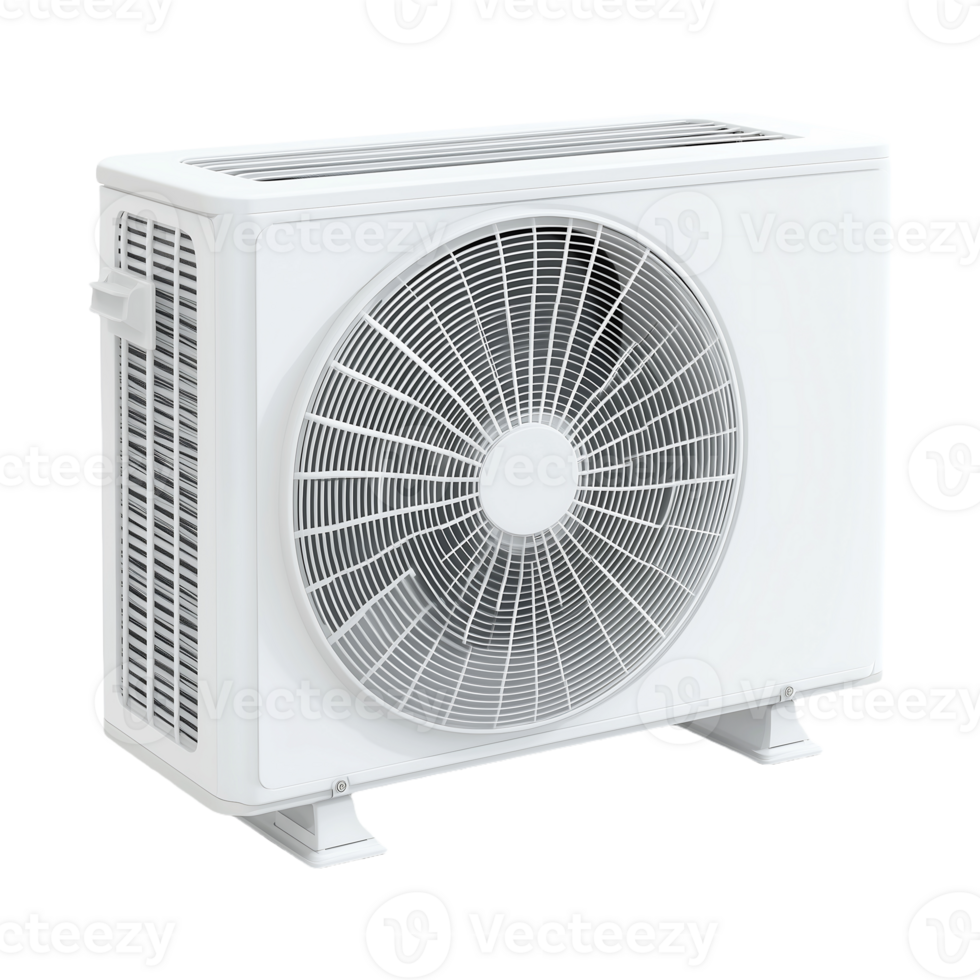 Outdoor AC Unit Realistic Transparent Render png