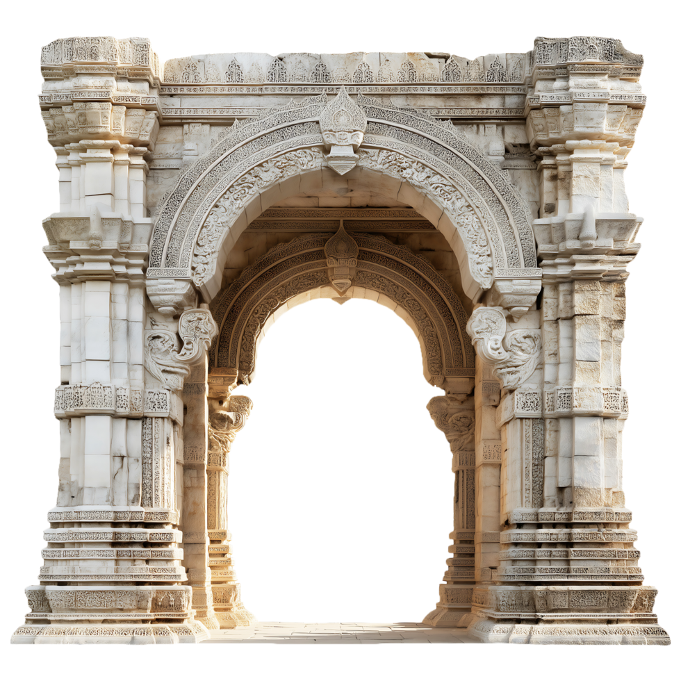 Ancient Carved Marble Archway png