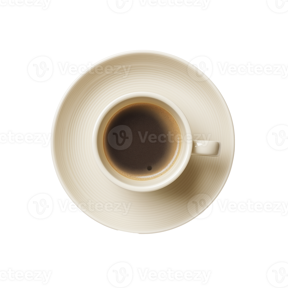 coffee cup and plate on transparency background create simple yet elegant presentation, evoking warmth and comfort png