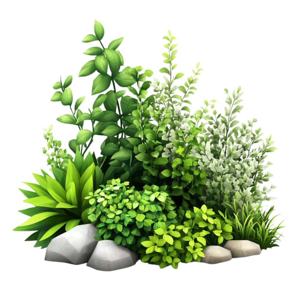 Moss Covered Stone Cube with Climbing Ivy for Fantasy and Nature Inspireds png