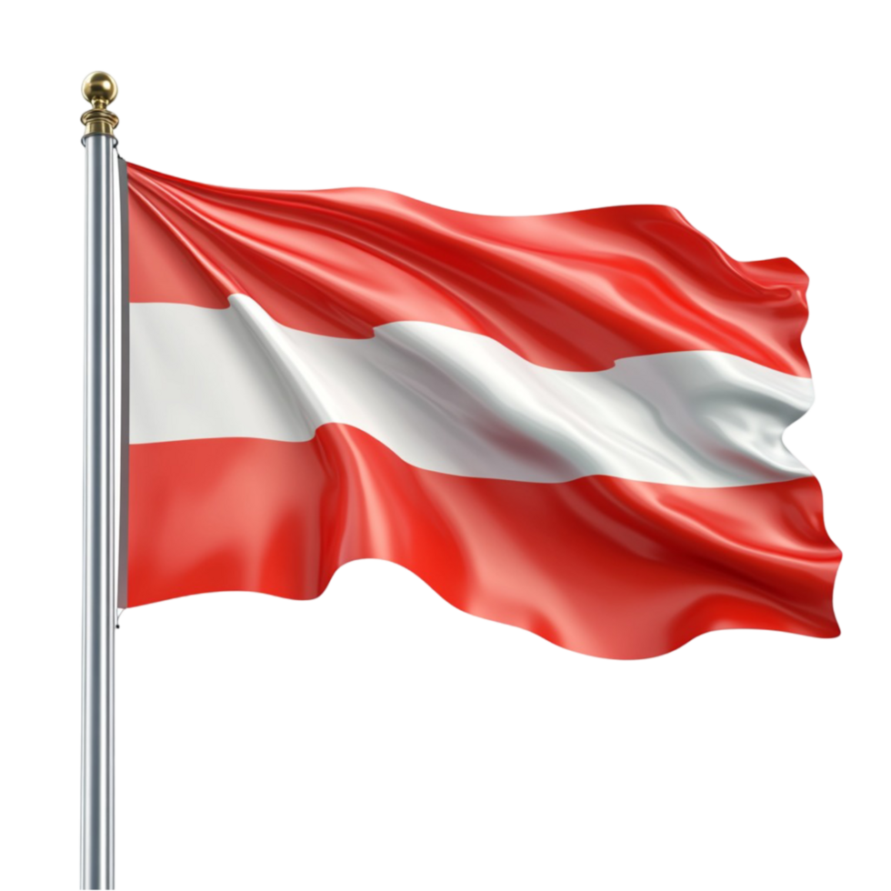 Elegant Yellow and White Flag Waving in the Wind on a Pole png