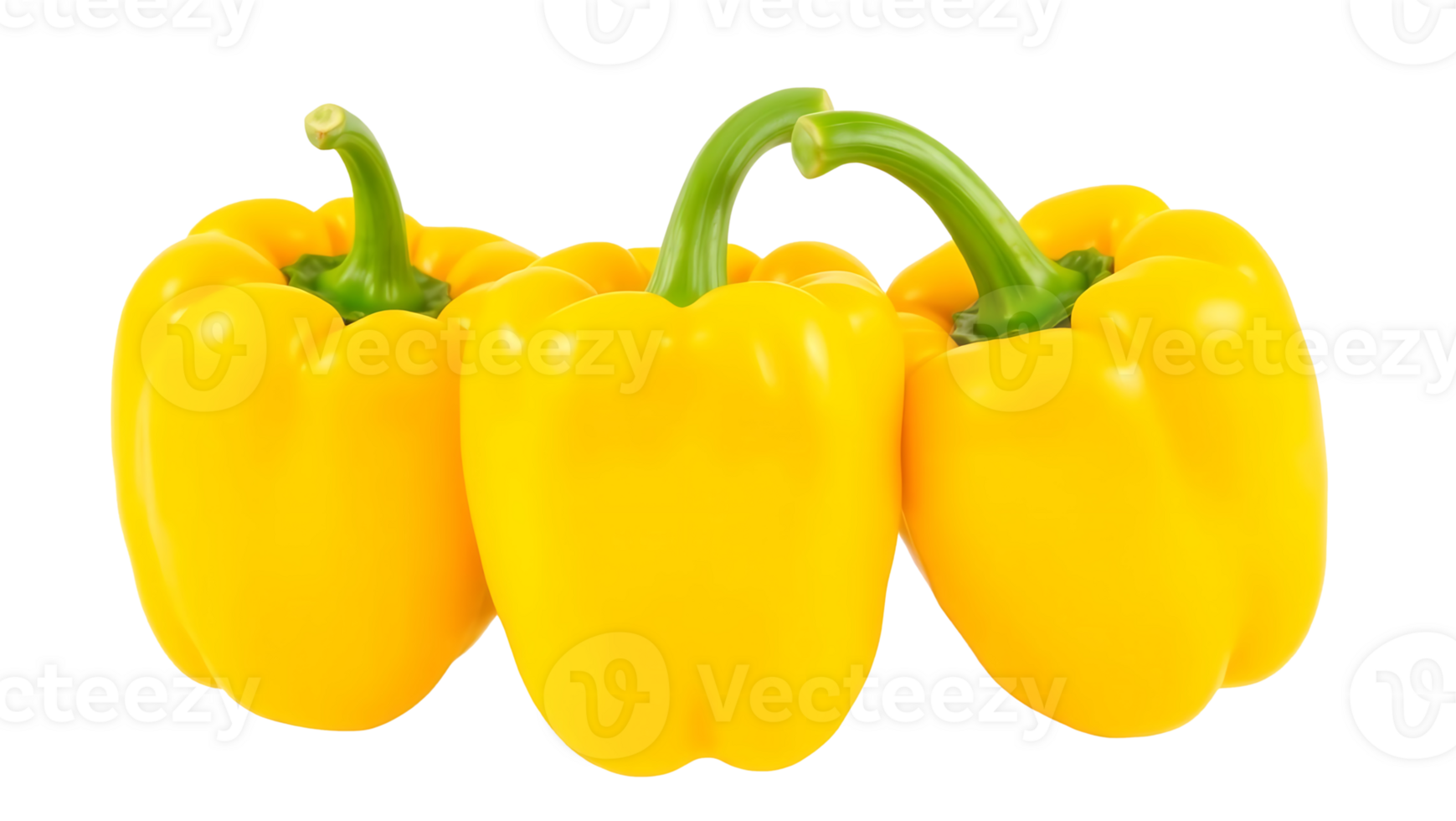 Fresh Yellow Bell Peppers png
