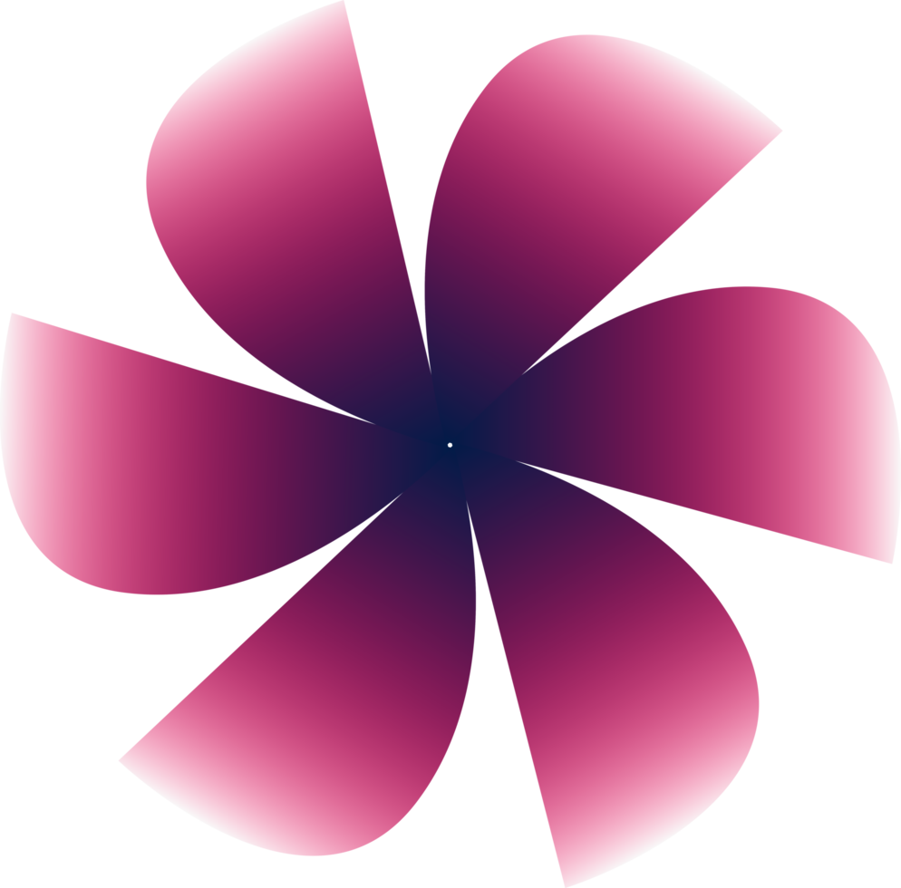 flower shape gradient style design. png