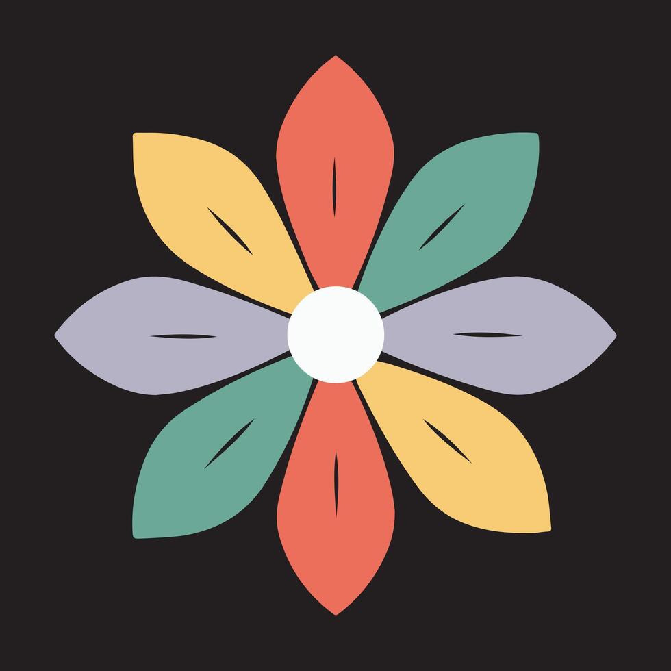 Creative Floral Illustration with Vibrant Colors vector