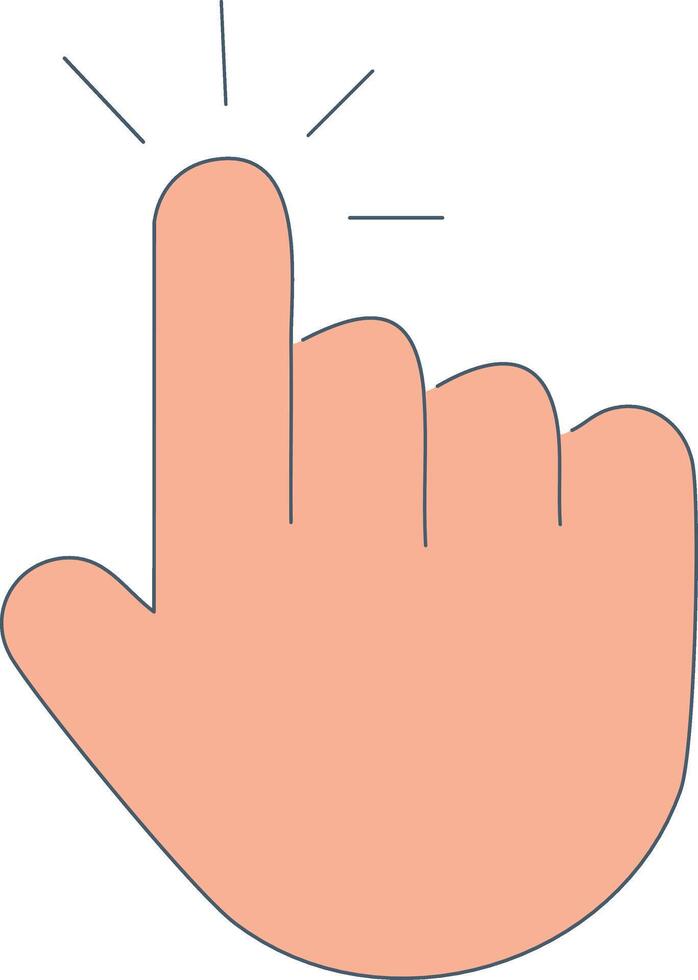 A hand with a finger pointing up vector