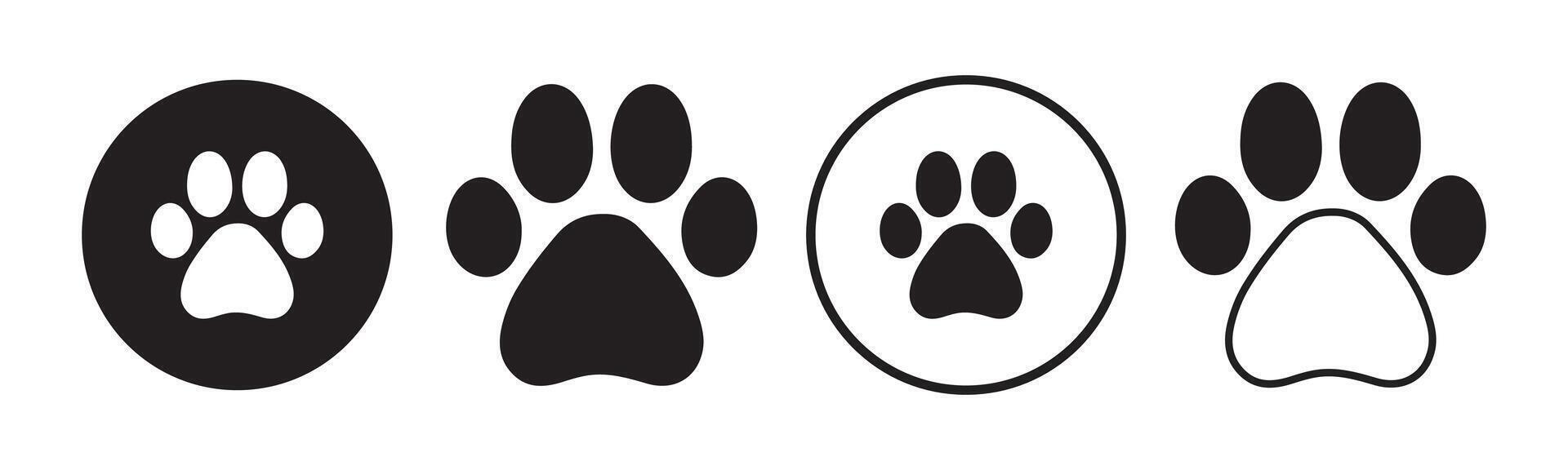 Cat Paw Print vector