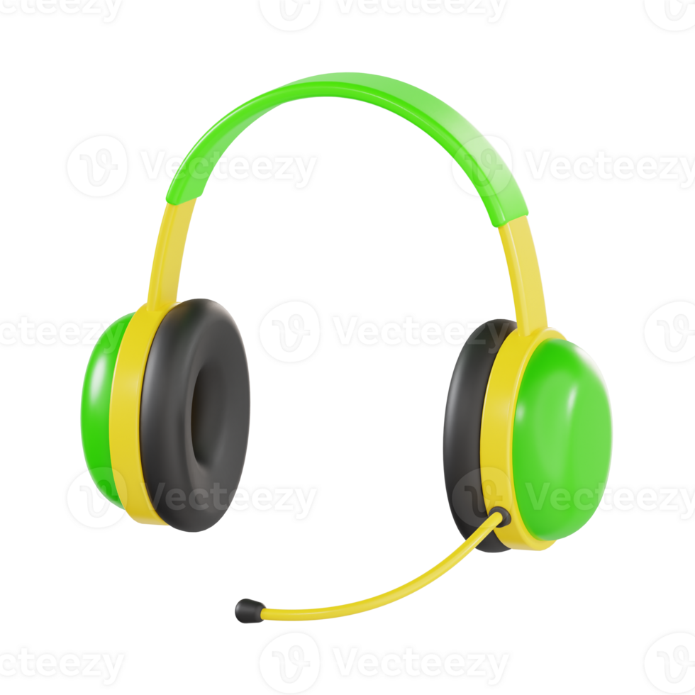 Modern Headset with Microphone for Communication png