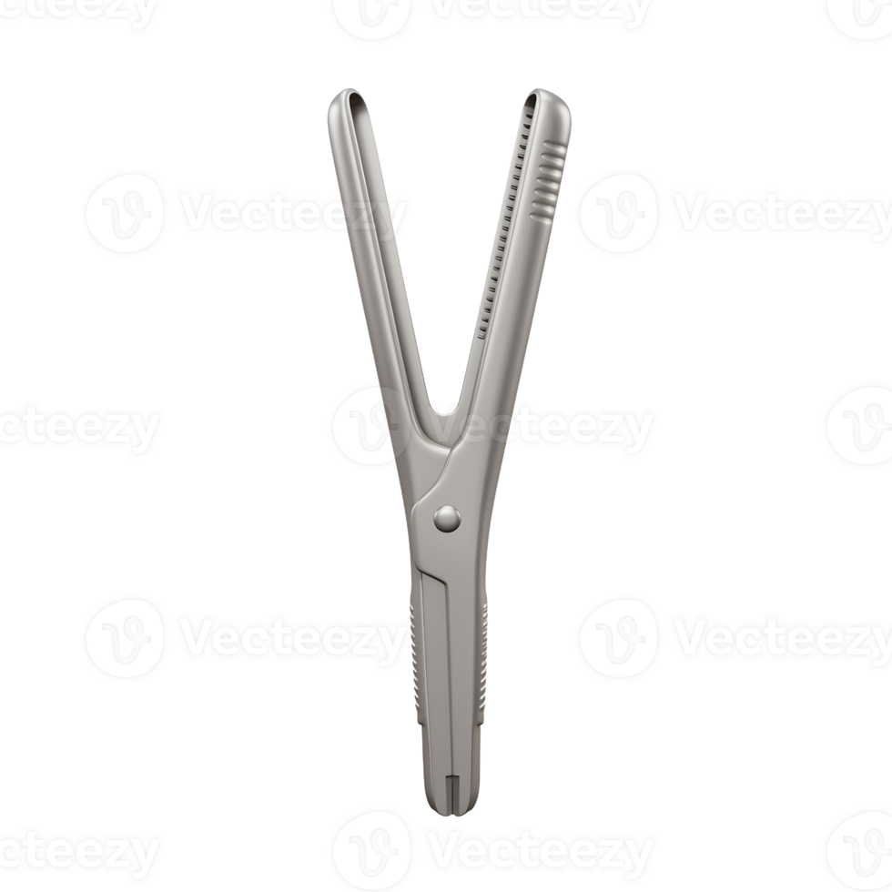 Surgical Metal Clamp Instrument Precise Design Grey Color png
