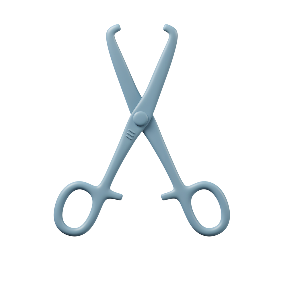 Blue Medical Forceps Surgical Instrument Simple Design Medical Tool png