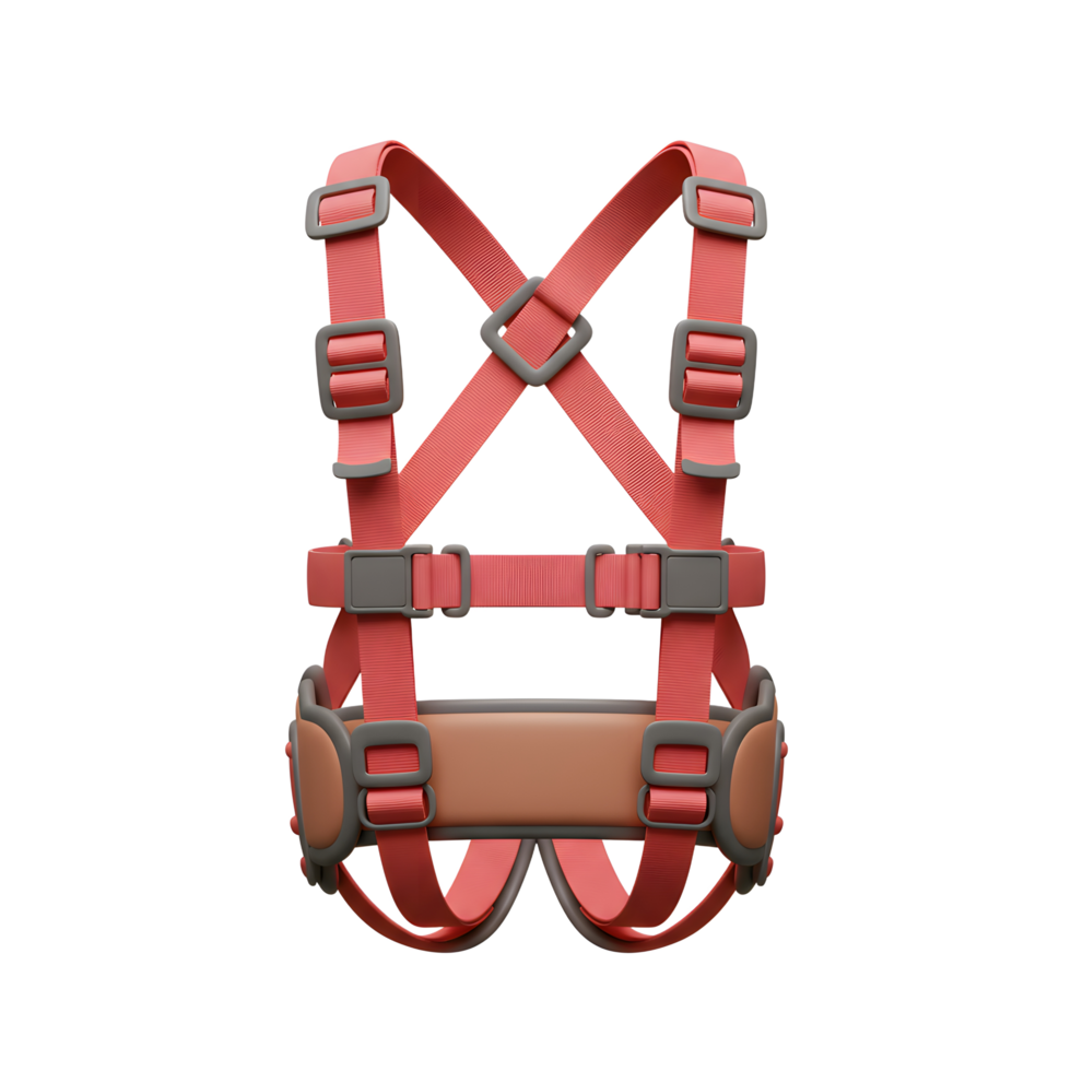 Red Child Safety Harness Padded Straps Secure Design png