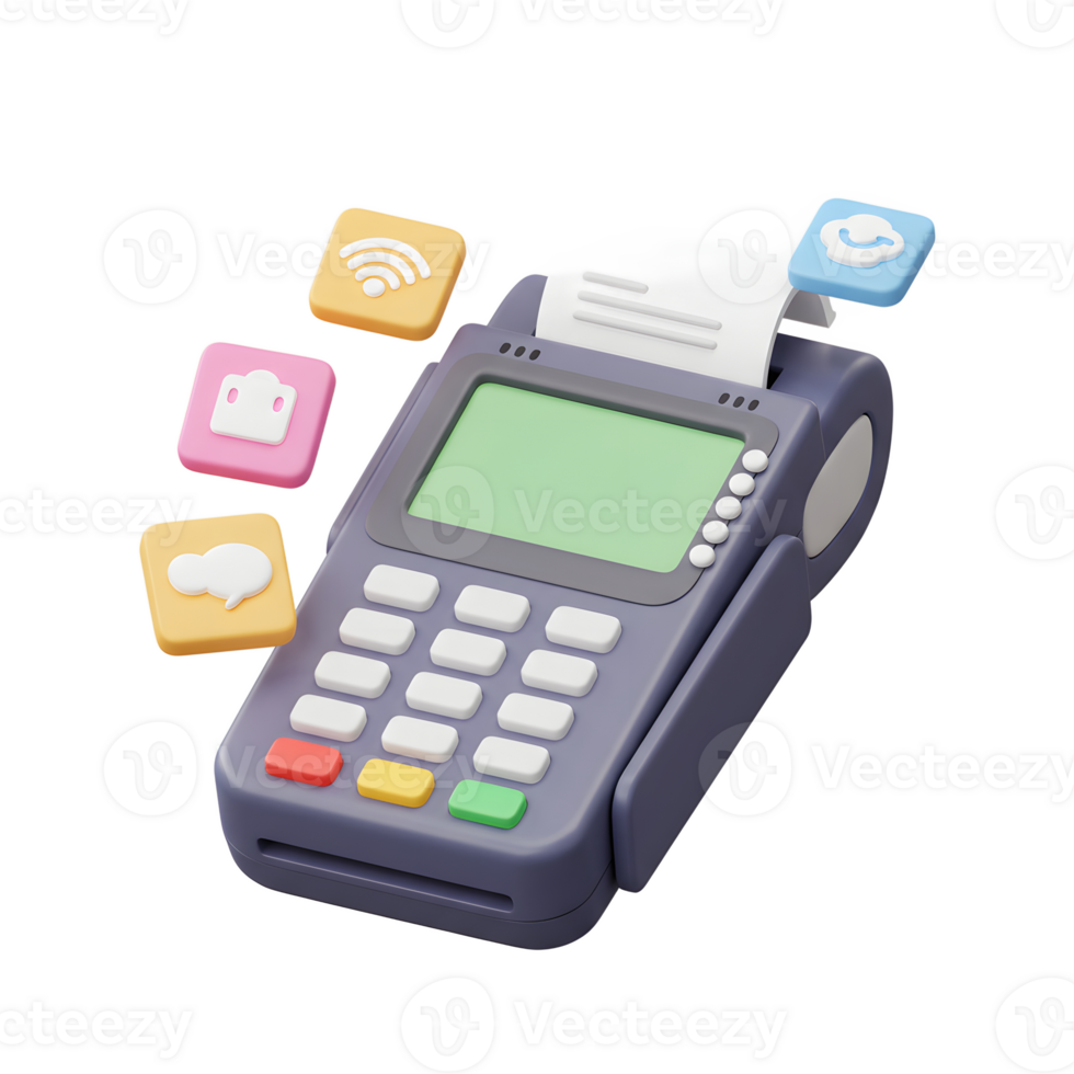 Modern Digital Payment Terminal Seamless Wireless Transactions App Icons png