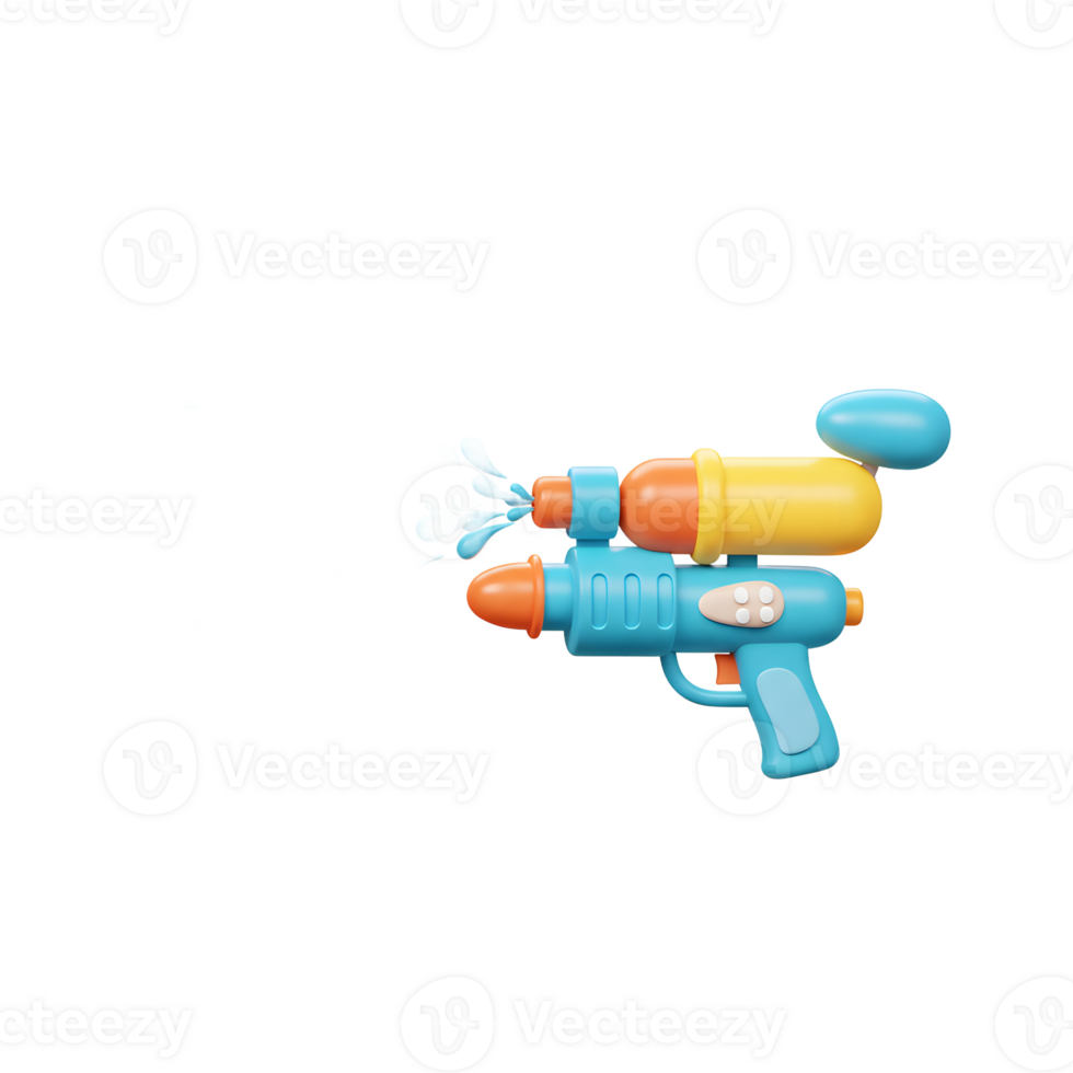 Water Gun Shooting Stream of Water Summer Fun Concept Image png