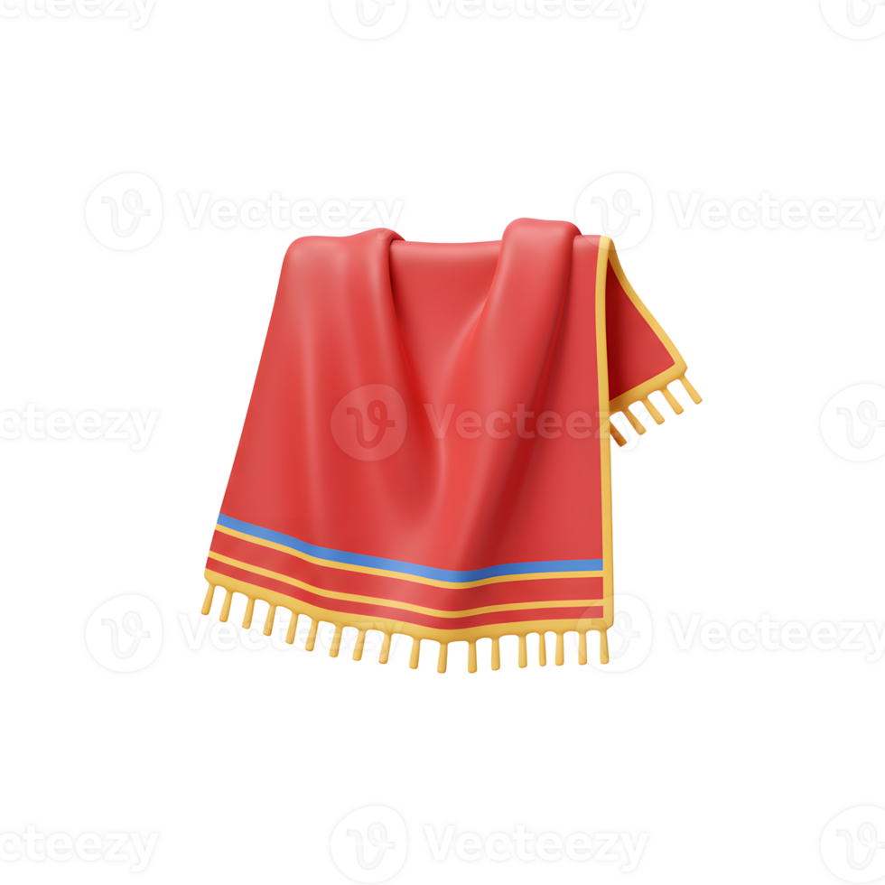 Draped Red Cloth with Fringe for Product Presentation or Display png