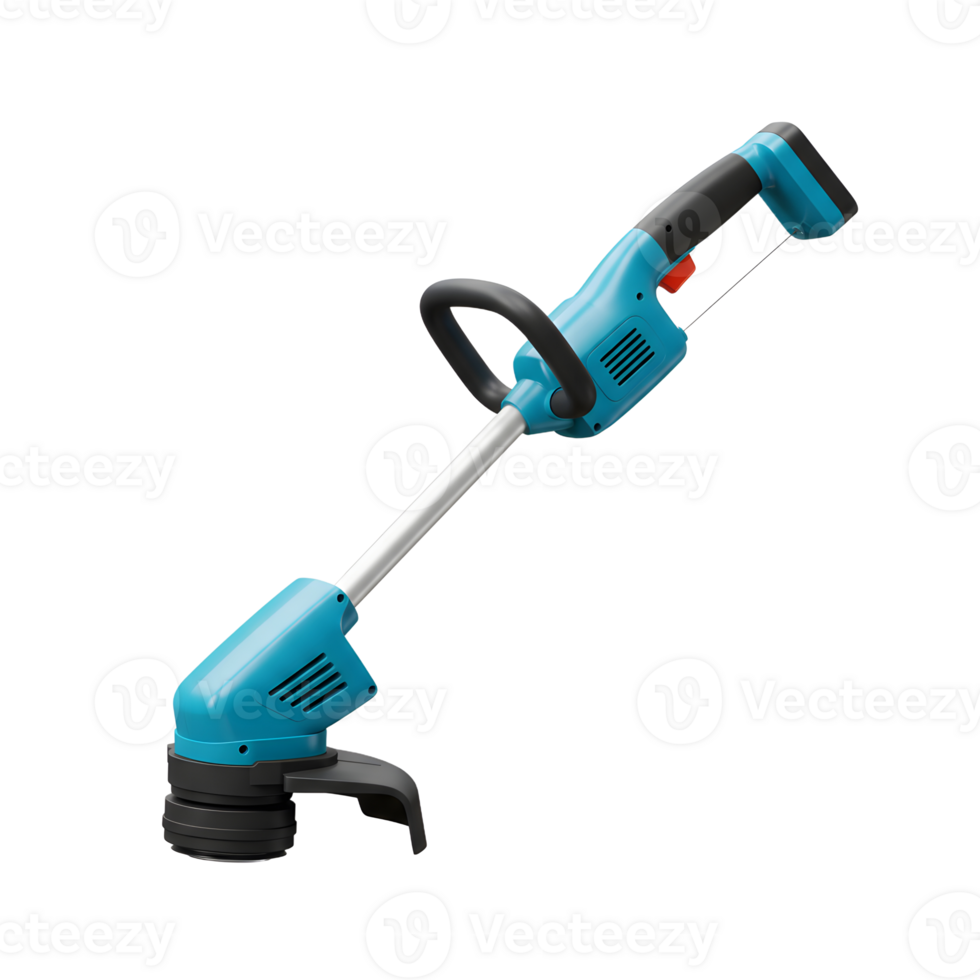 Portable Cordless Grass Trimmer Isolated on White Background Product Shot png