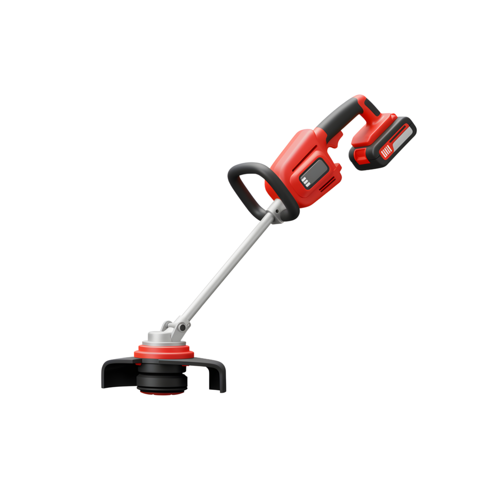 Using the Cordless Grass Trimmer for Lawn Care and Gardening png