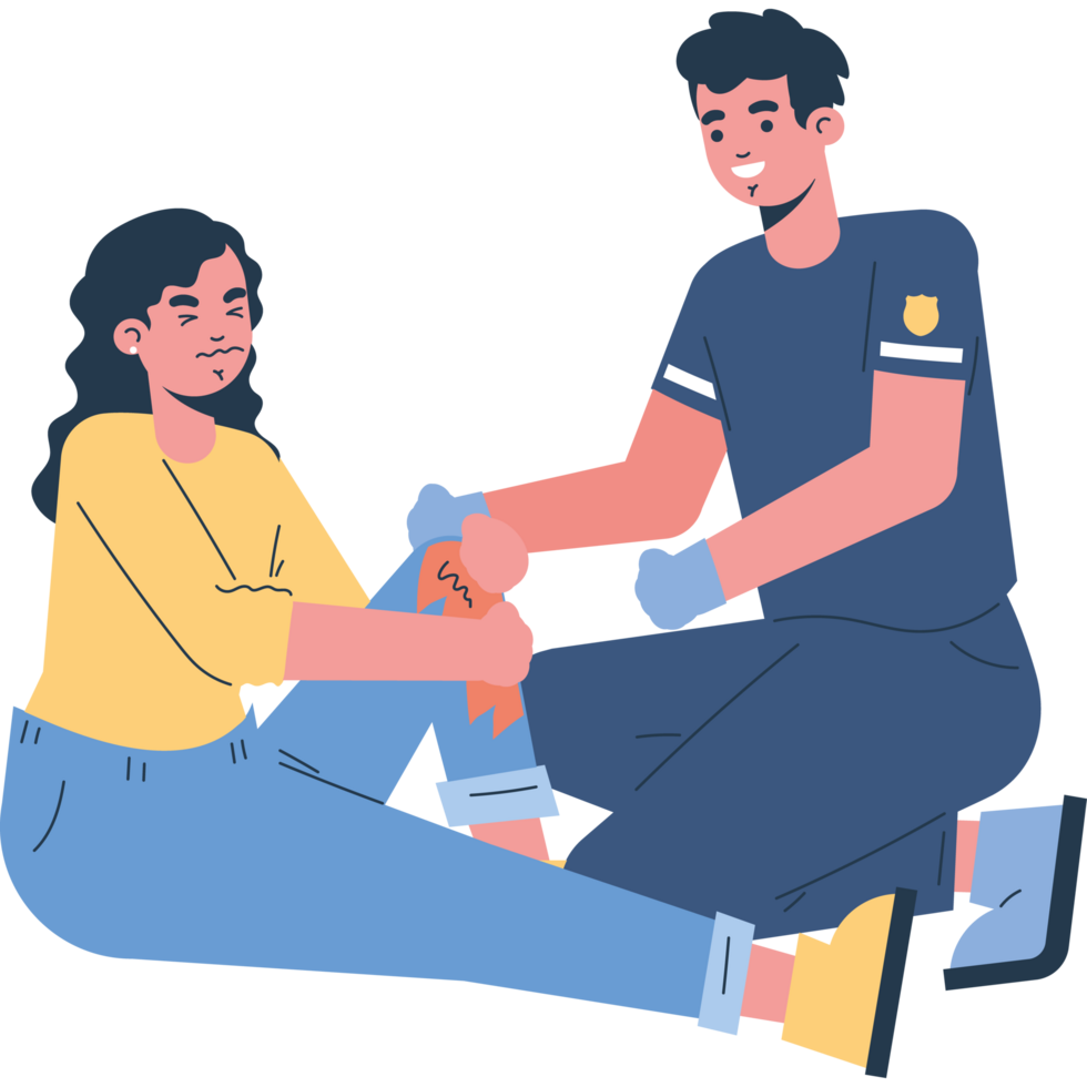 paramedic male character providing first aid png