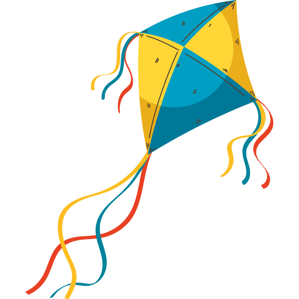kite fly on blank background png