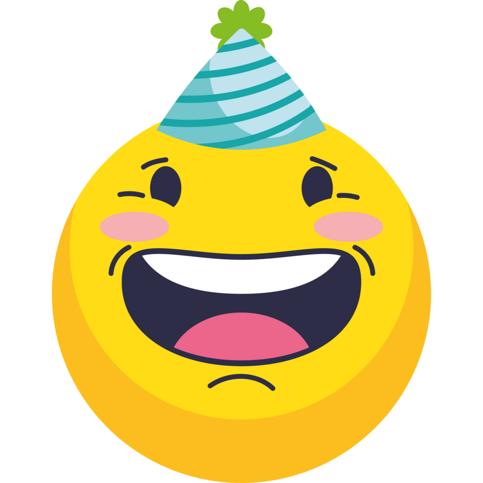birthday emoji with hat png