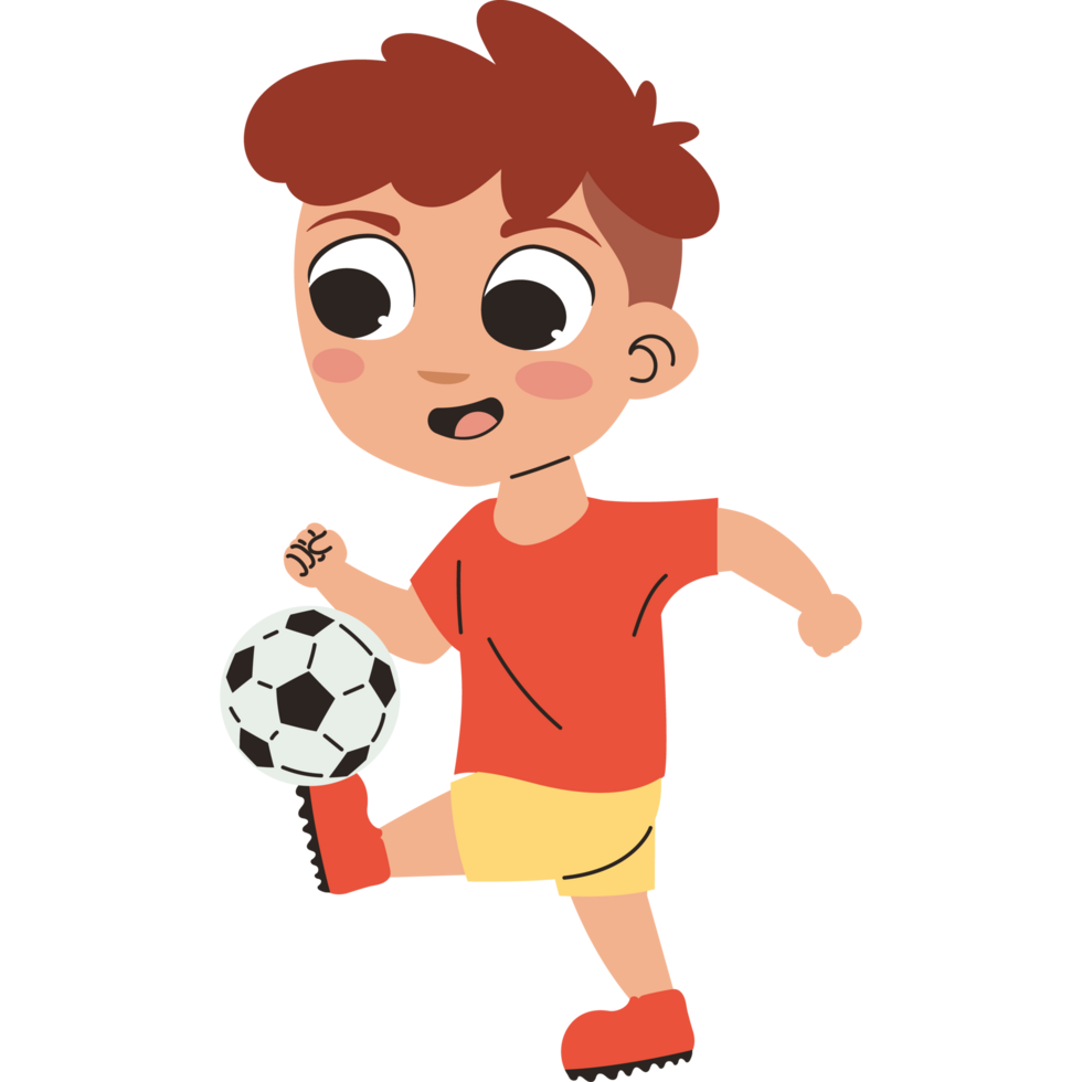 children soccer player sport png