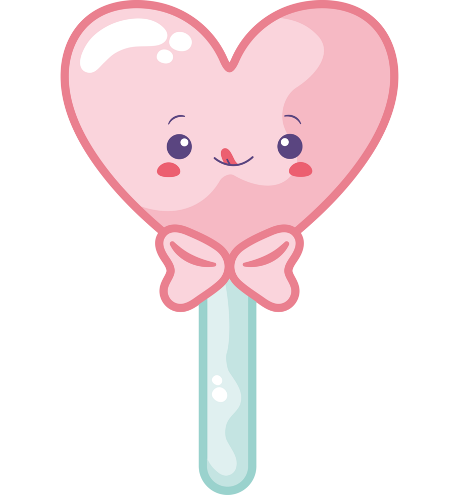candy heart cartoon kawaii png