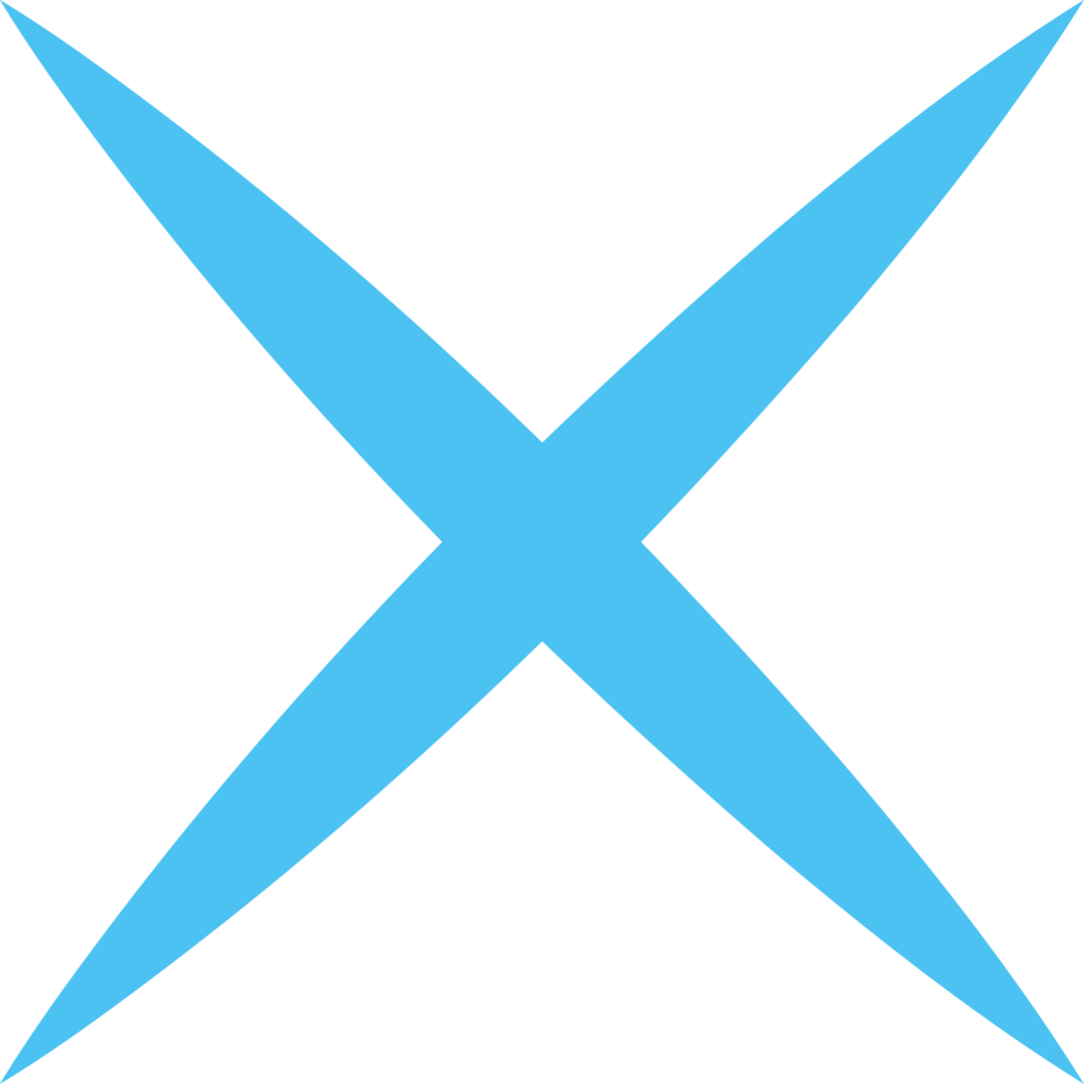 blue cross geometric shape png