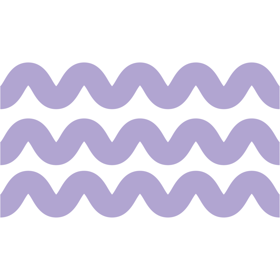 purple waves geometric shape png