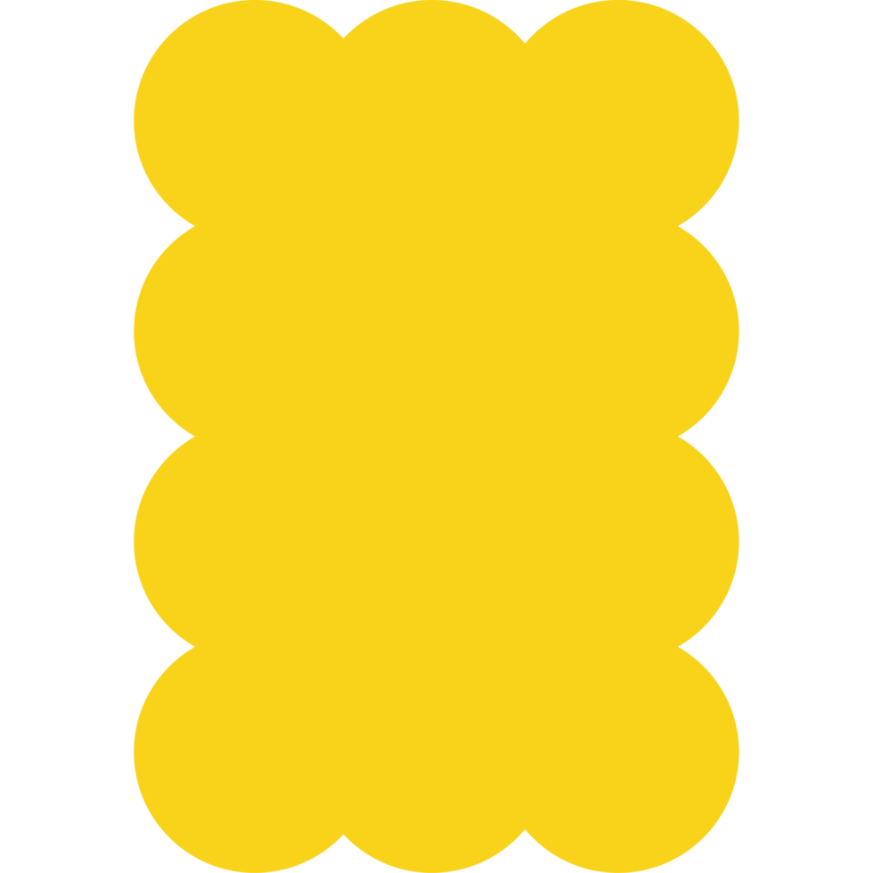 yellow cloud geometric shape png