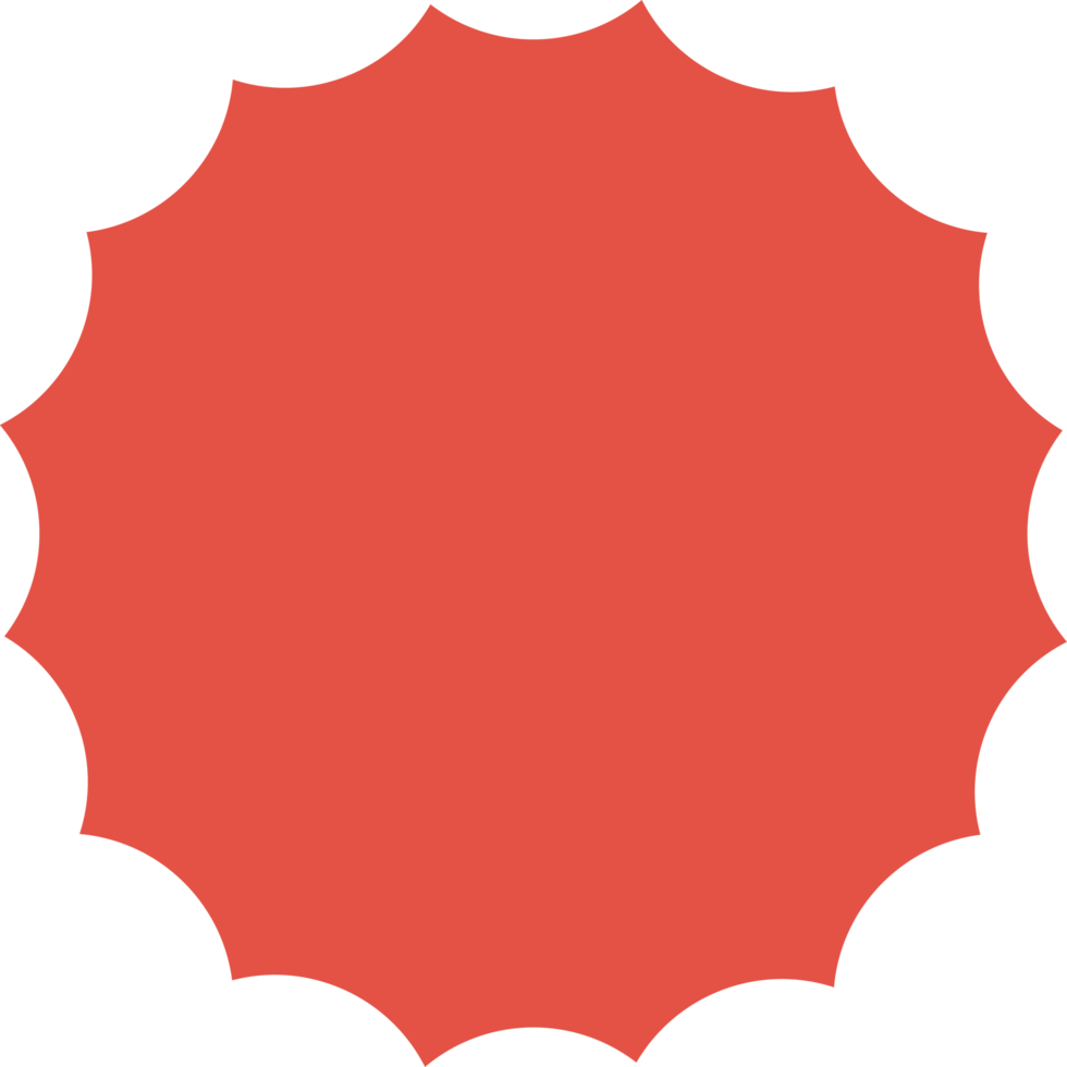 red round badge geometric shape png