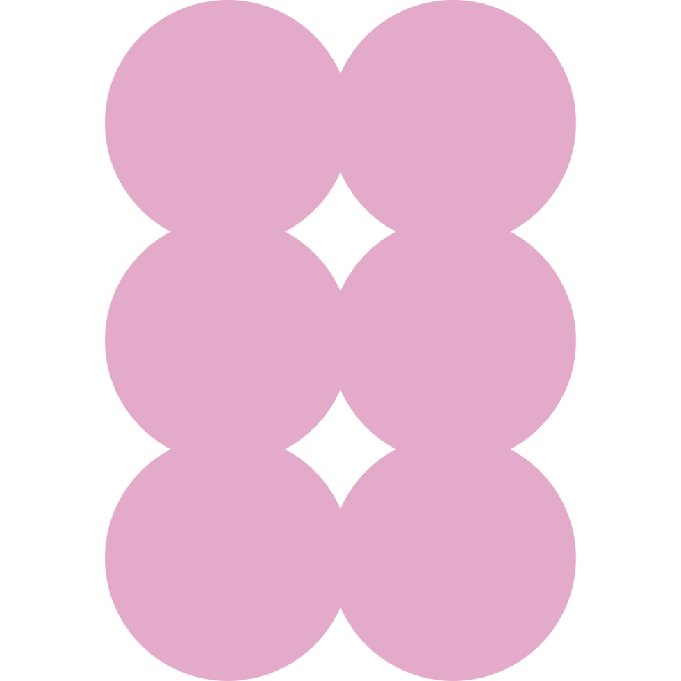 pink circles geometric shape png