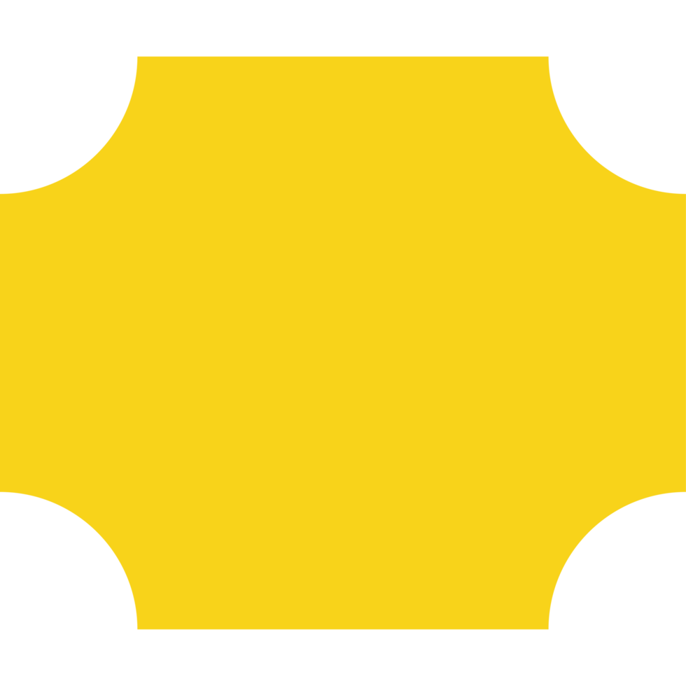 yellow frame geometric shape png