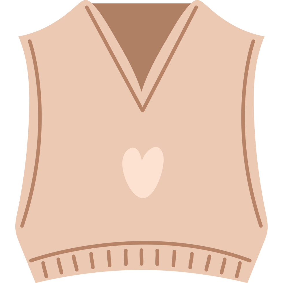 spring clothes wool vest png