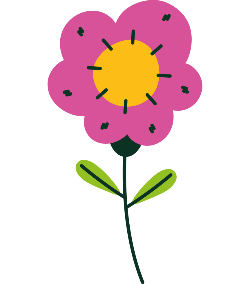 cartoon flower nature element png