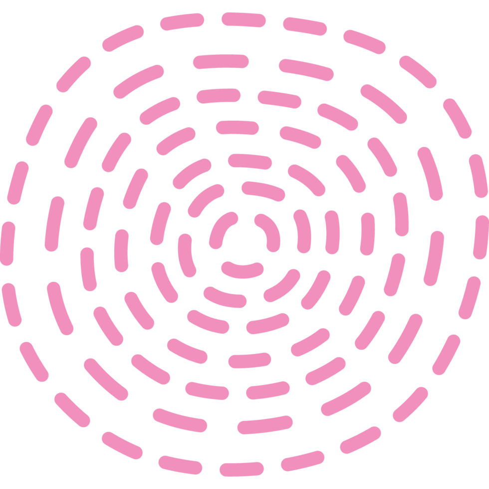 dotted circles hand drawn png
