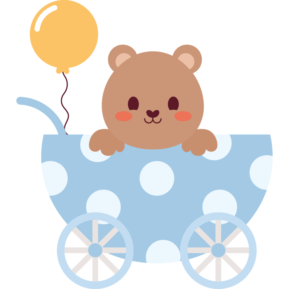baby shower cute bear png