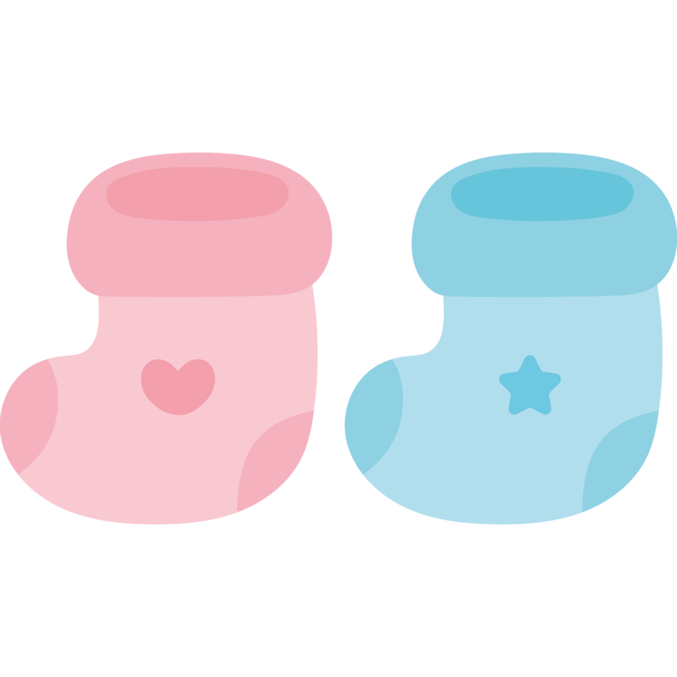 gender reveal baby socks png