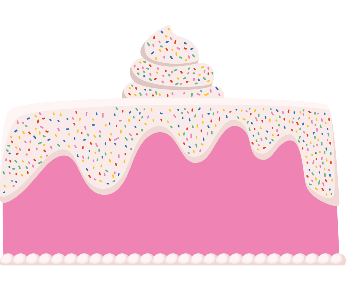 pink birthday cake png