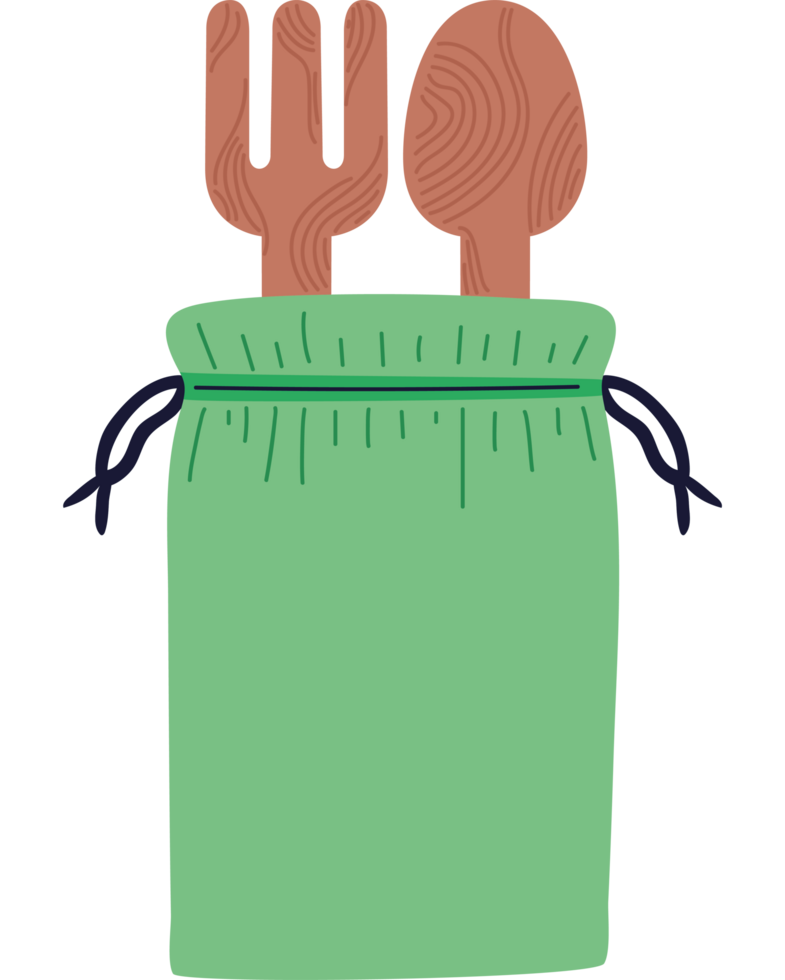 ecological fork and spoon png