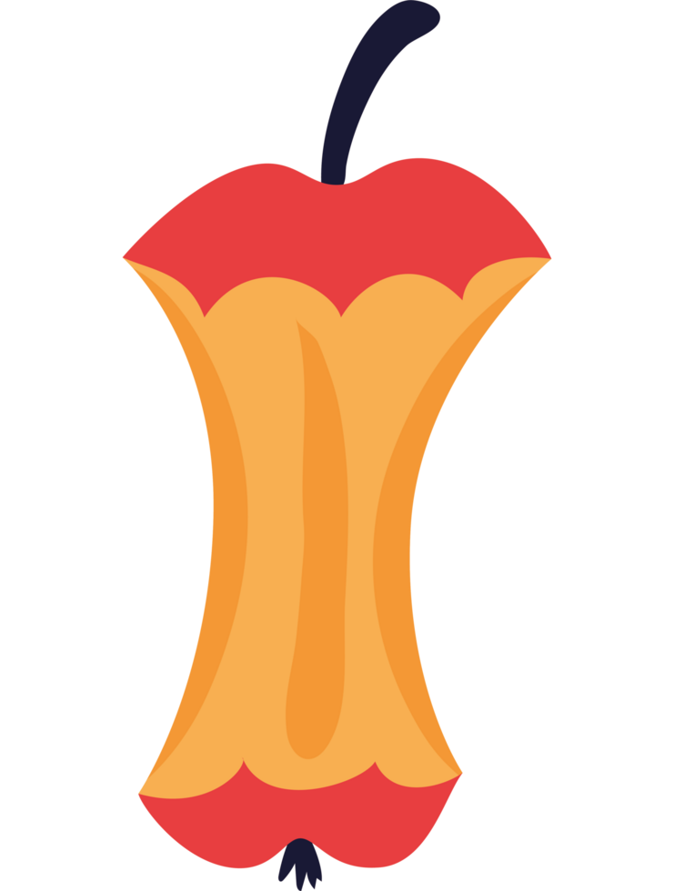 bitten apple design png