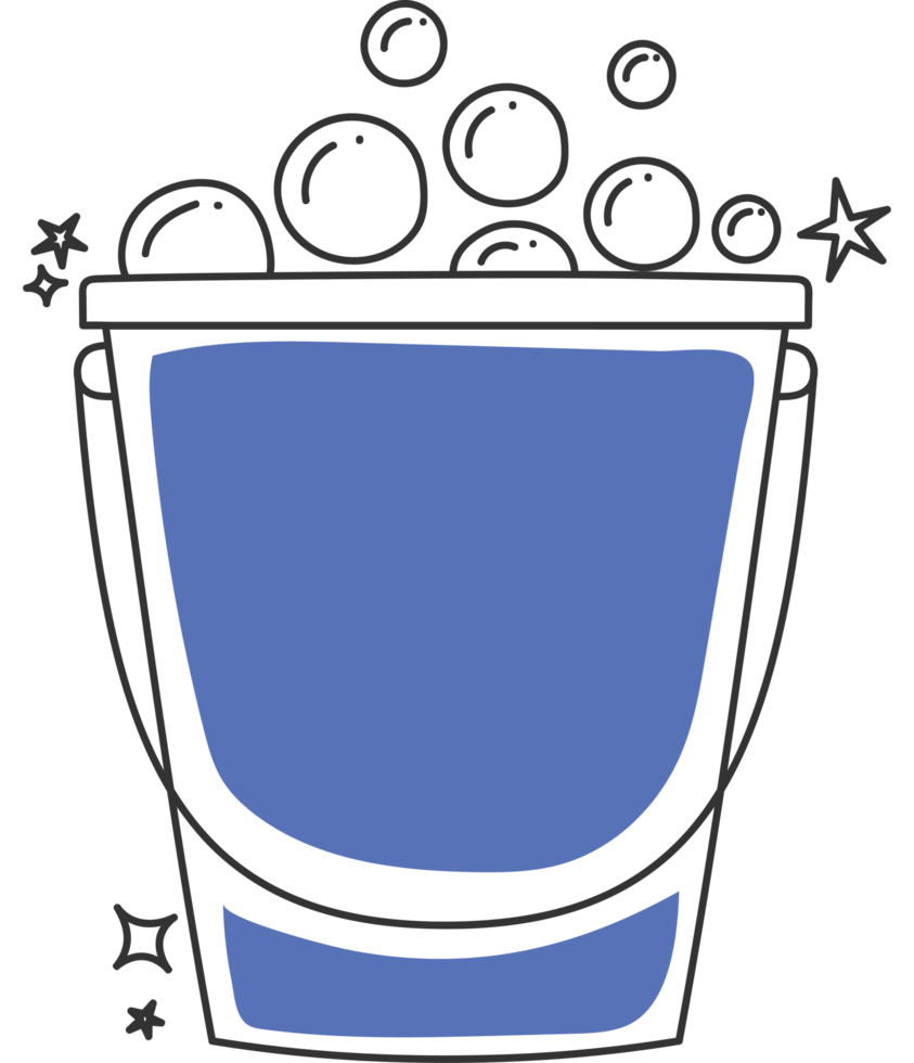 water bucket design png