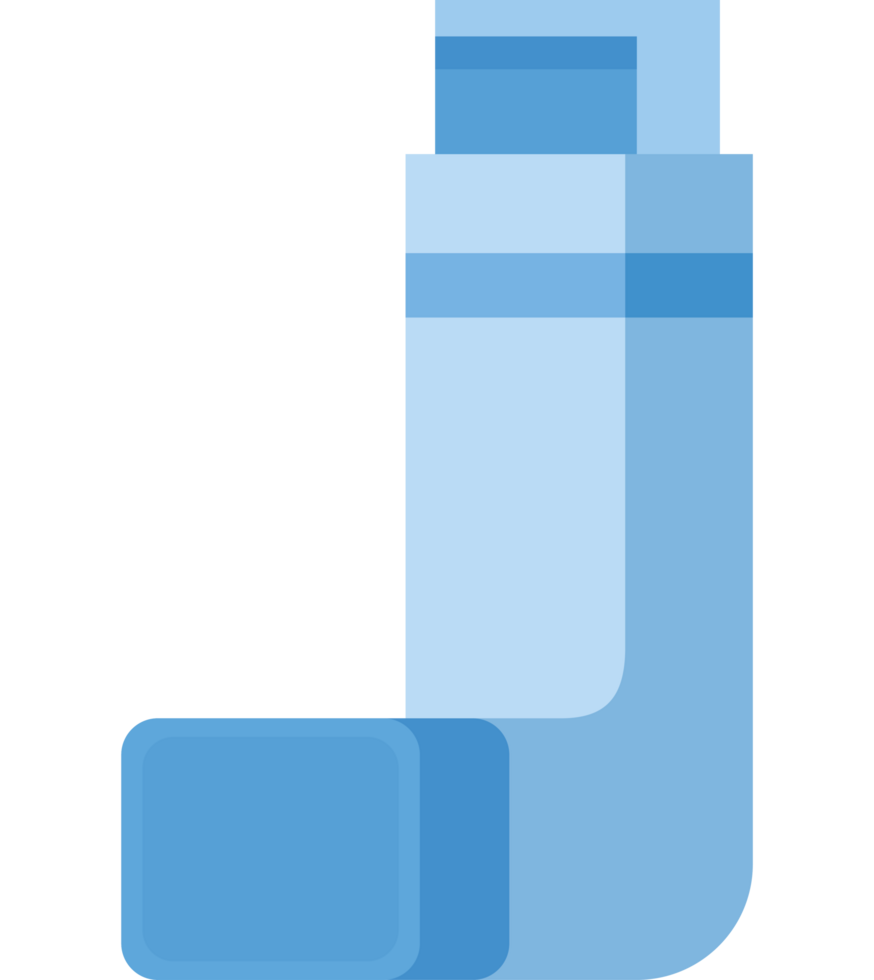 blue inhalator design png