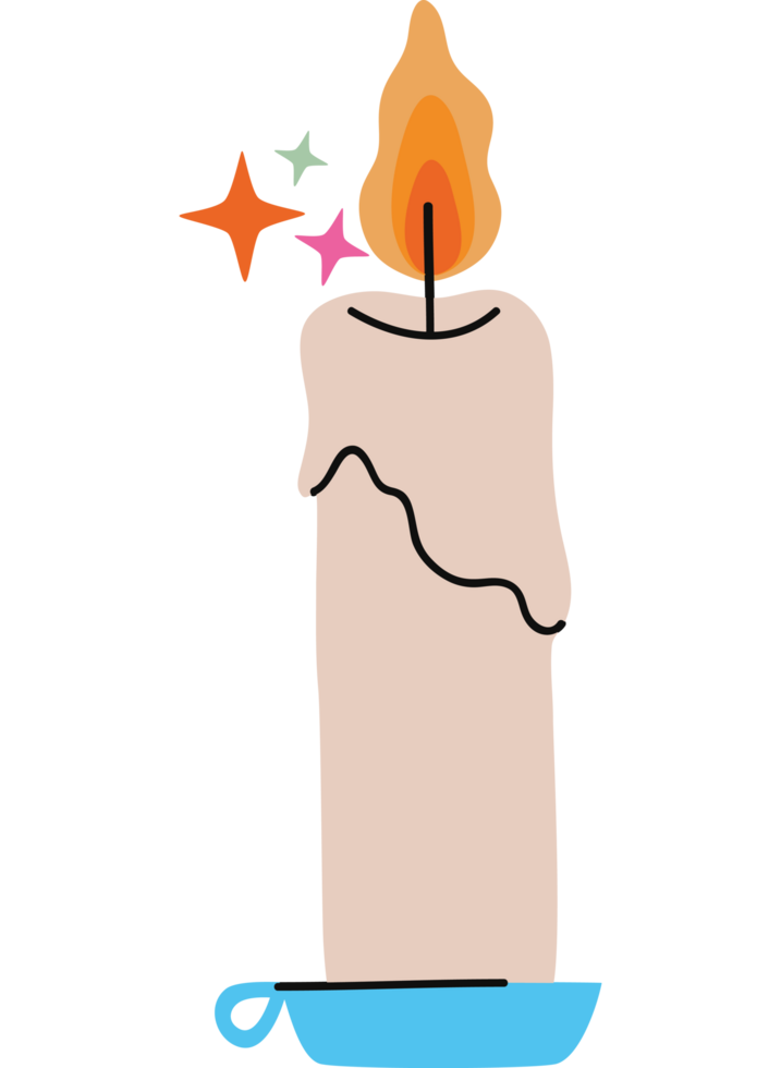 magic candle design png