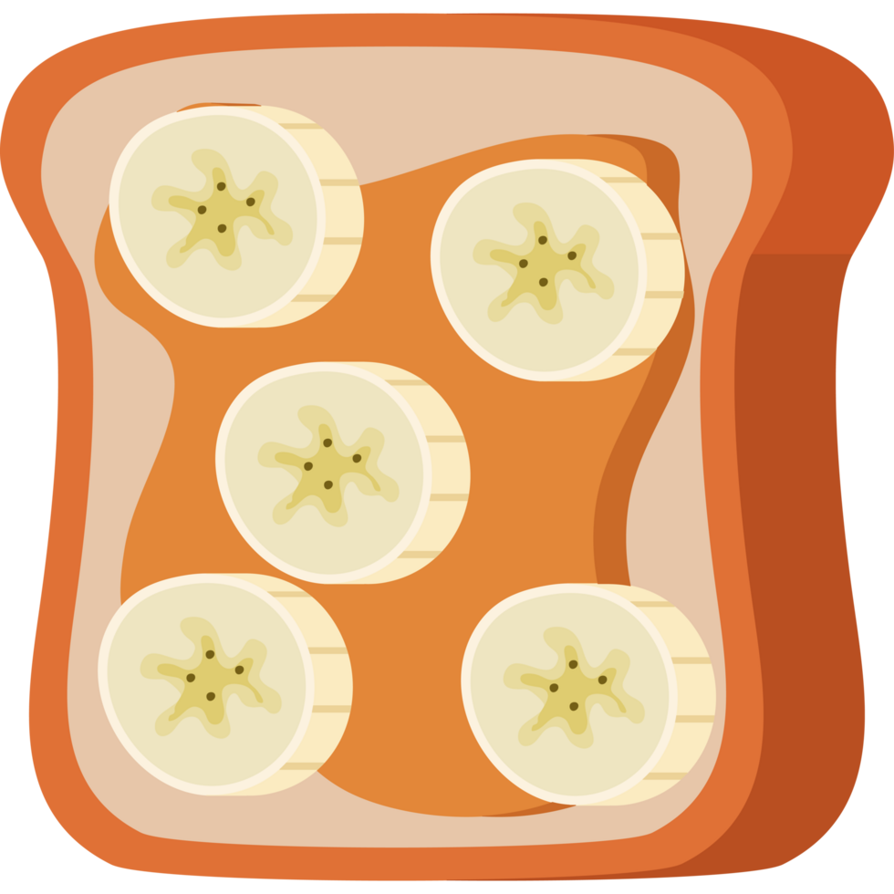 toast with bananas png